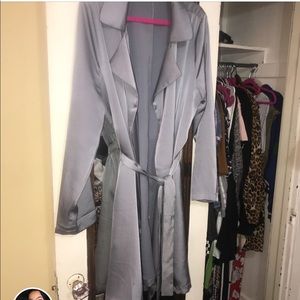 Silky duster coat